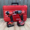 Milwaukee M18 Fuel combo kit with brushless drill, impact driver, batteries, charger, and carrying case